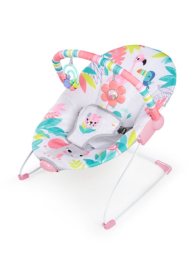 Bright Starts - Flamingo Vibes- Tm Vibrating Bouncer - Image 1