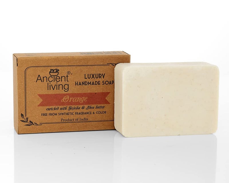 Ancient Living Orange Luxury Handmade Soap Set of 5 soaps  100 gm each - Image 2