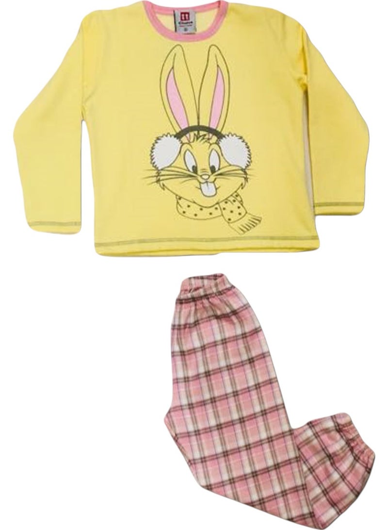 تشويس بيجامة بناتي تيشرت أرنب – راحة وأناقة بتصميم جذاب – كود 365