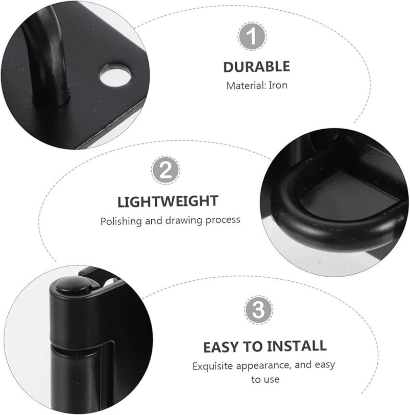 Stainless Steel Barn Door Latch Lock 2 Pack Easy Install Furniture Clasp - Image 4