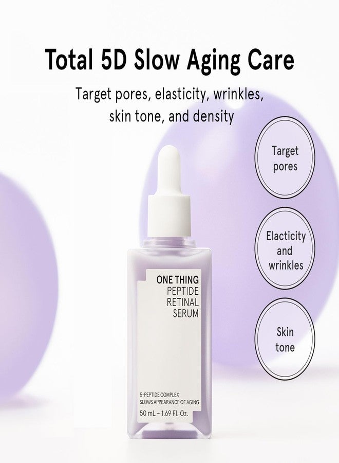 ONE THING Peptide Retinal Serum, Vitamin A, Faster Acting than Retinol, Retinaldehyde, Smooths Wrinkles, Refines Pores and Improves Elasticity, Korean Skincare 1.69 Fl.Oz, 50ml - Image 2