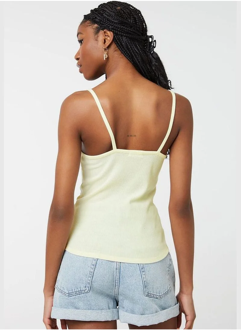 Ardene Button Accent Tank Top