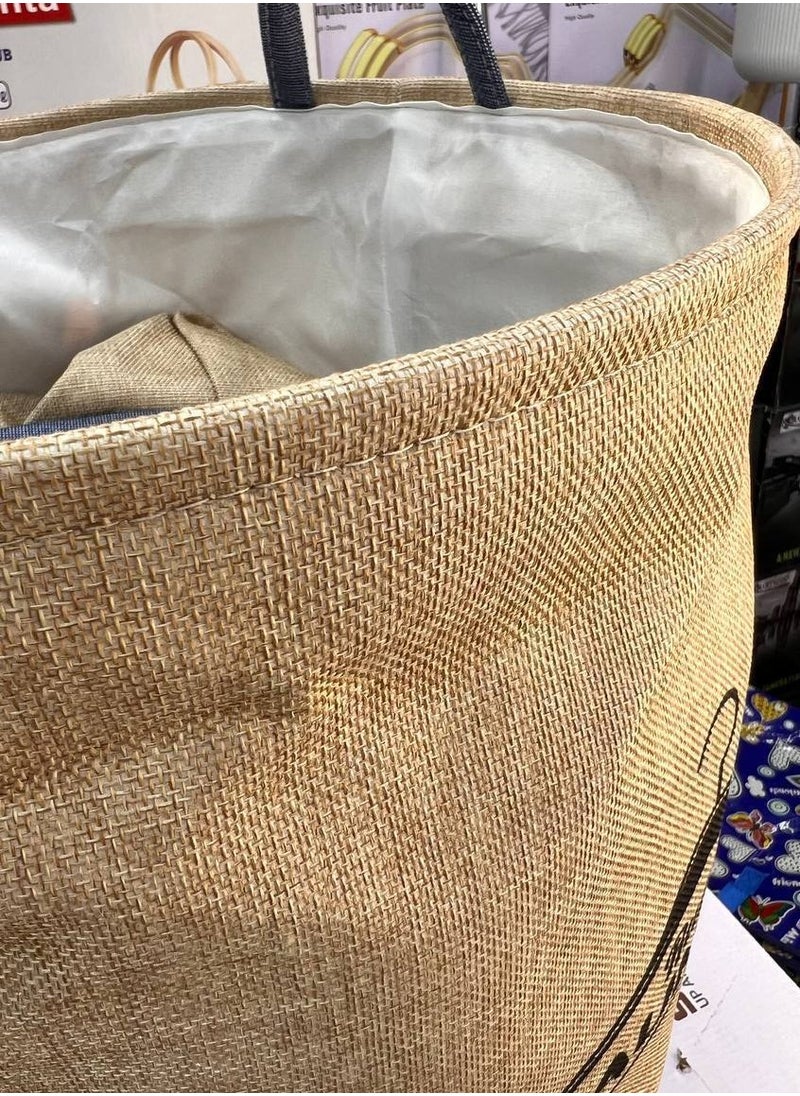 ماركة غير محددة باسكت الغسيل بثوبه الجديد باسكت شنطة خامه چينز تقيله كواليتى عالى جدا متبطن بالكامل من الدخل حلو جدا للغسيل و تنظيم الدولاب وكمان لعب الاطفال مستورد اشكال متنوعه والوان متعدده  - Image 5