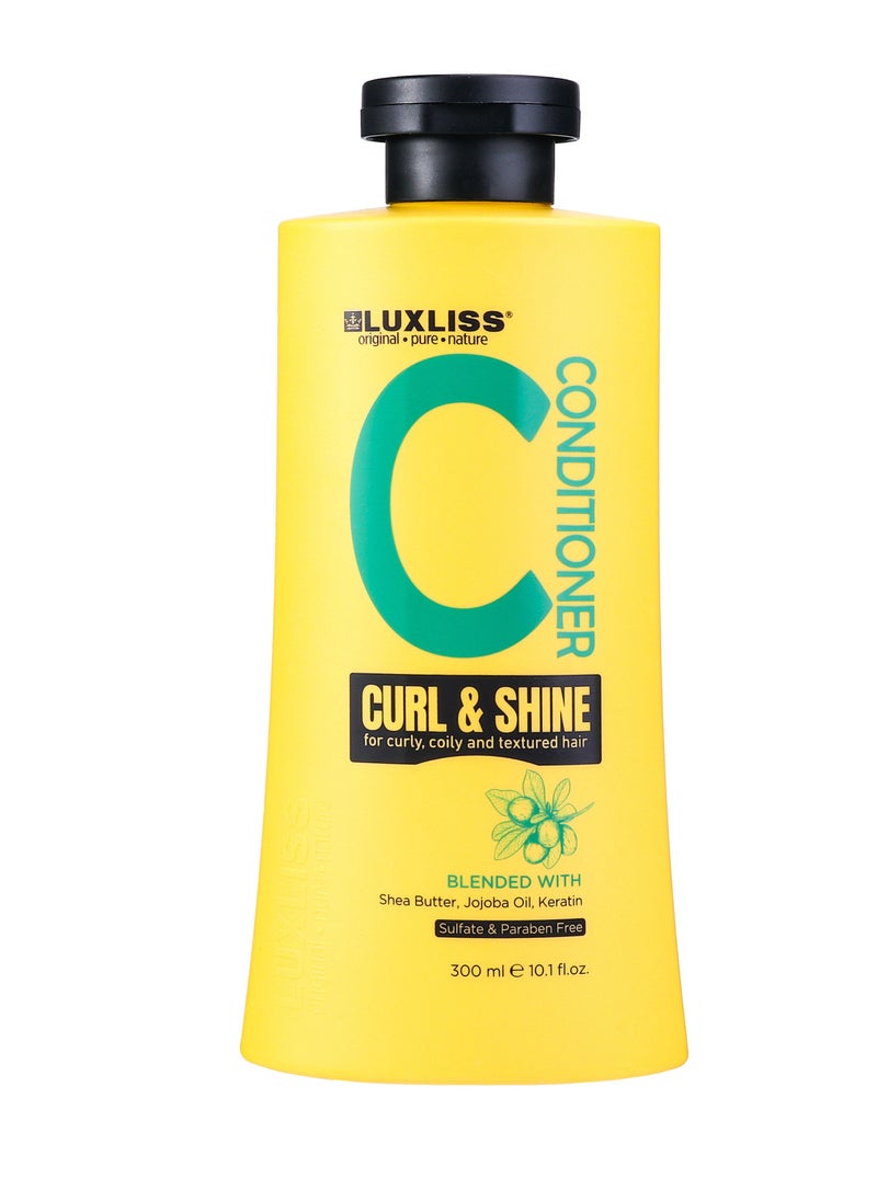 Luxliss Curl & Shine For Curly, Oily And Textured Hair Conditioner 300ML  - Image 1