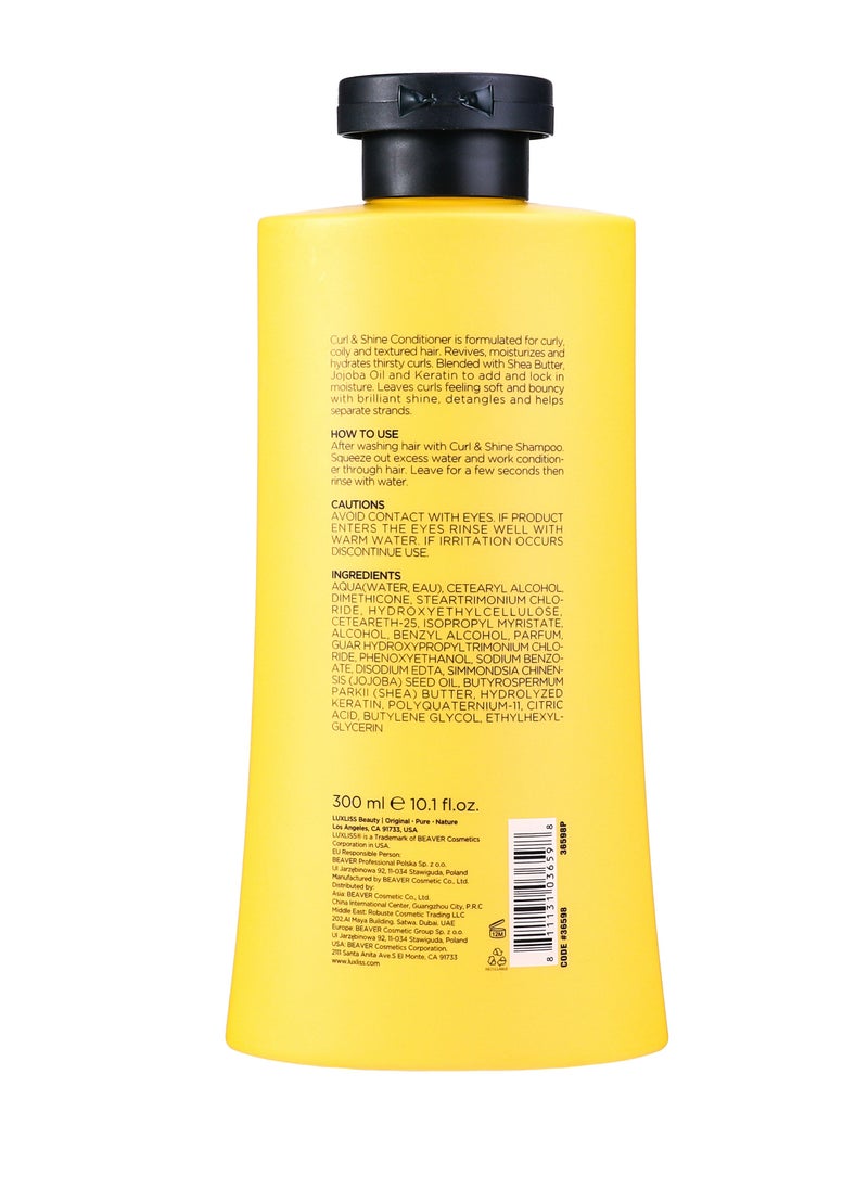 Luxliss Curl & Shine For Curly, Oily And Textured Hair Conditioner 300ML  - Image 2