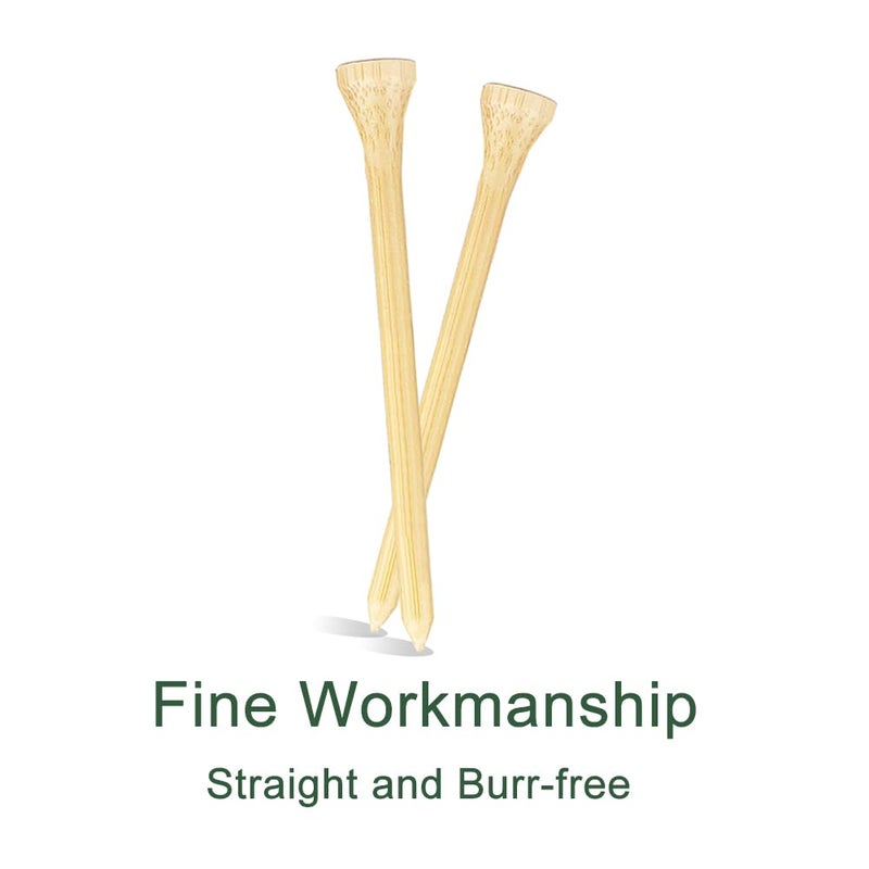 JYWYBF 110 Pcs Bamboo Golf Tees 3-1/4 Inch, Friendly Biodegradable, Long and Tall Golf tees, More Durable and Stable (110, 3-1/4 inch) - Image 4
