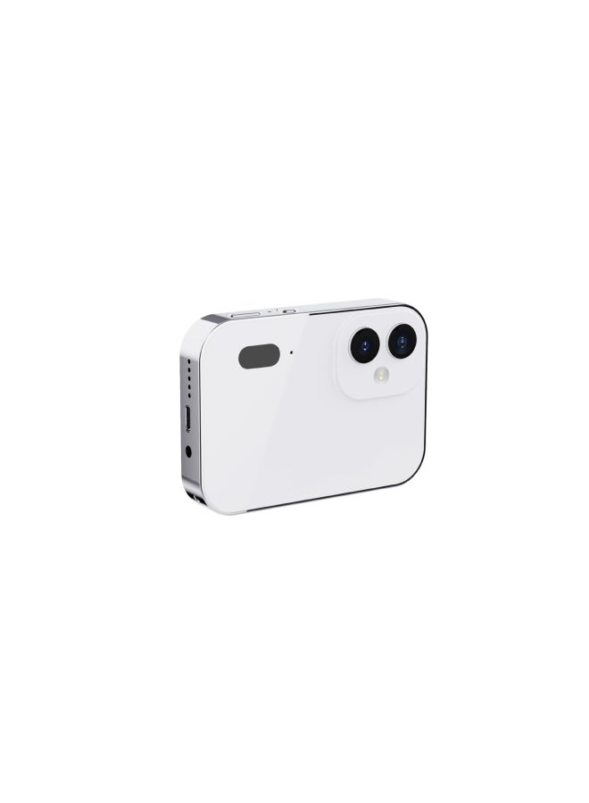 Generic HD 64 Million Pixel CCD Music Camera D6 Digital Camera Full Touch Screen Night Vision Listening To Songs Cross Border-Body Color:D6 White  - Image 1