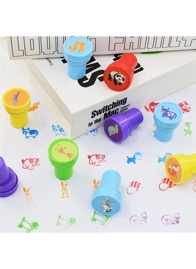 GMORO 26-Piece Self-Ink Animals Stamps for Kids, Washable Stamper Toys for Children Crafts, Party Favor, School Prizes, Birthday Gift and Learn Props  - Image 2