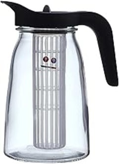 Borgonovo Serving Jug with Freezer Stick, Lid and Filter, 1.5 Liters - Black & Clear - pzsku/Z66AE6E5BB44E9C163D16Z/45/_/1723237703/38b6a6db-ad2a-46c6-8786-0ca0dd3a1dff