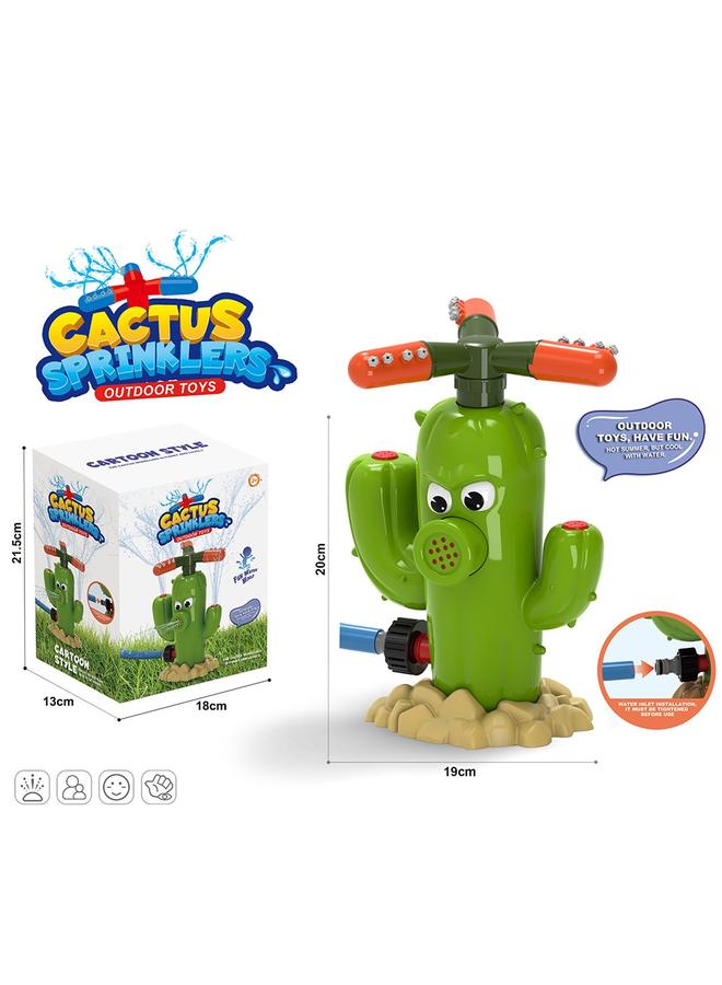 الأزرق جي دبليو الصبار الدوار لعبة رش الماء في الصيف - Image 1