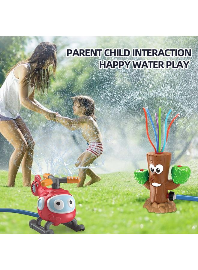 الأزرق جي دبليو الصبار الدوار لعبة رش الماء في الصيف - Image 3