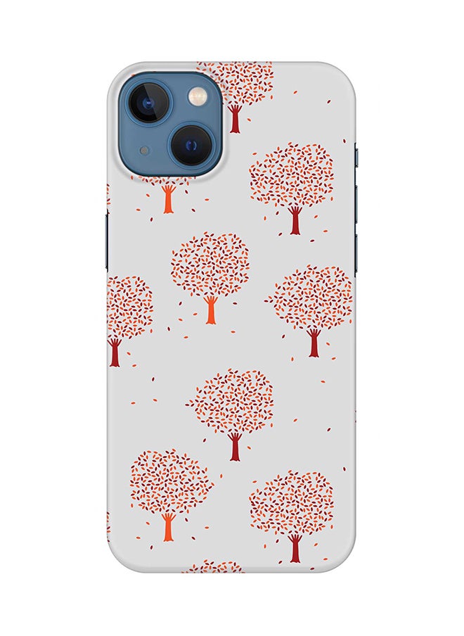 Stylizedd Case for Apple iPhone 14 Plus Case Slim Snap Classic Series Mobile Cover Hard PC Shield Matte Finish Print - Orange Fall 