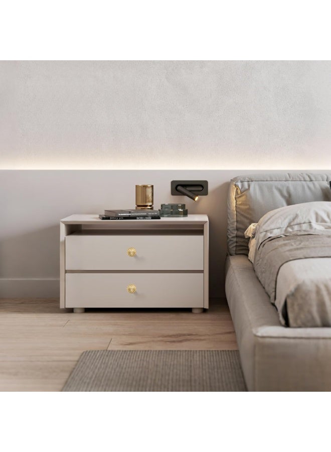 6 Pack Gold Cabinet Knobs for Kitchen Cabinets and Dresser Drawers, Zinc Alloy Brushed Brass Hardware Handles Pulls, Vintage Cupboard Drawer Knob - Image 5