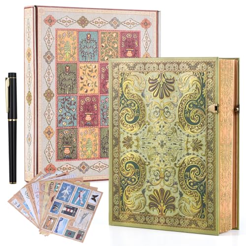 Let the Adventure Begin Vintage 3D Gilded Reverie Hardcover Journal - 192 Lined Pages w/Envelope Pocket - Luxury Travel Diary & Keepsake Notebook for Cherished Moments - Image 1