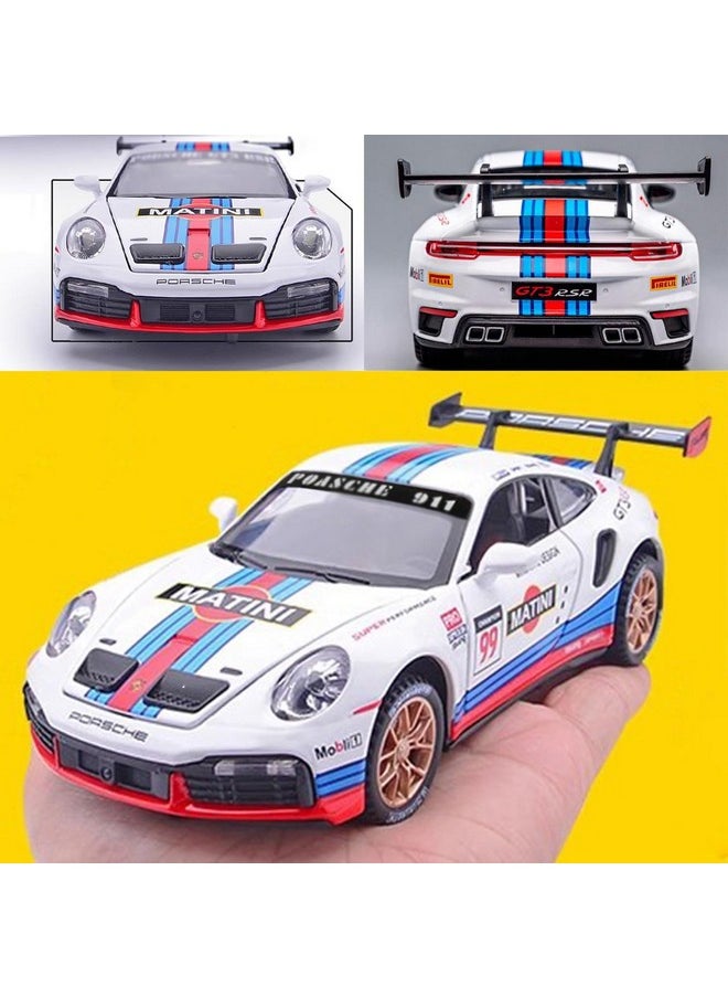 Sky Tech Sky Tech® Porsche 911 GT3 RS RSR Turbo S 1:32 Scale Model Car Exclusive Alloy Metal car Pull Back Die-cast Car Metal Toy car with Openable Doors Light Music Best Gifts Toys Kids【Colors as Per Stock】  - Image 3