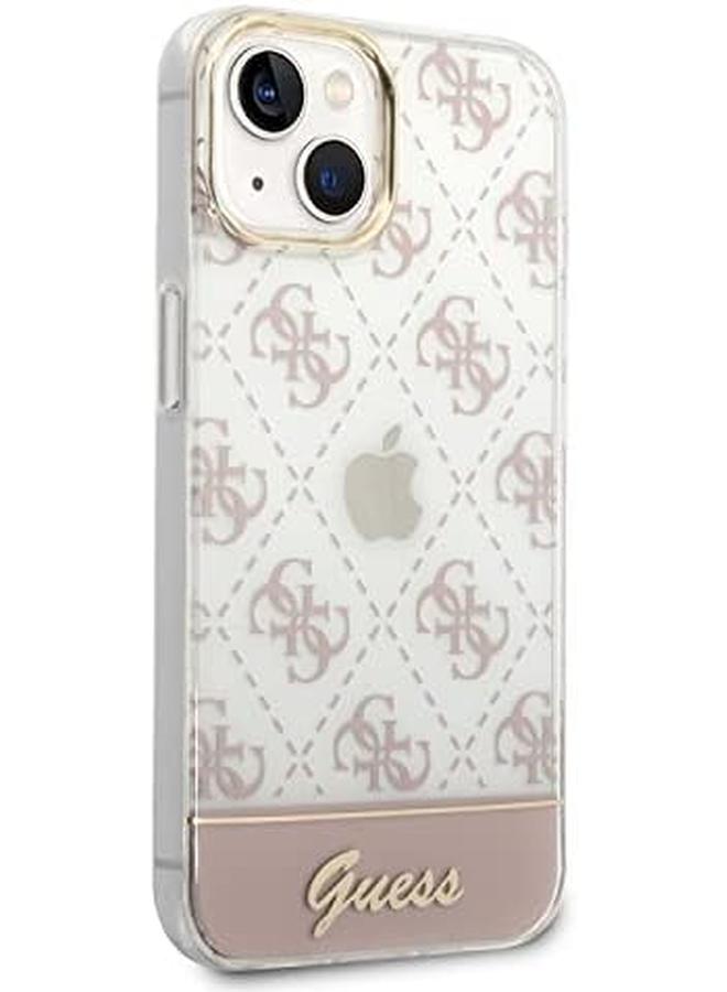 GUESS 4G Electro Script Hard Case For Iphone 14 Max 6.7" Pink Guhcp14Mhg4Mhp - Image 3
