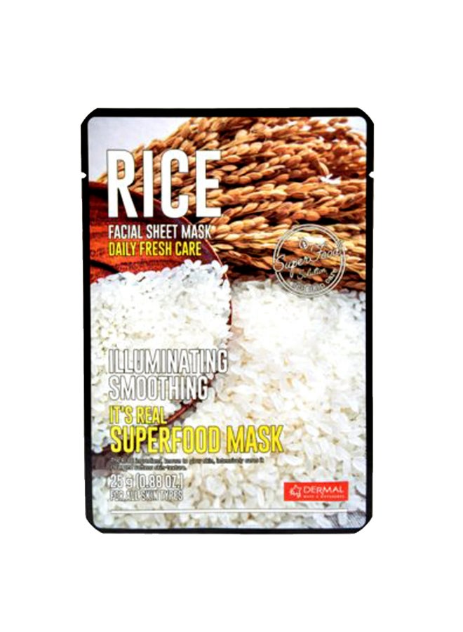DERMAL It's Real Superfood Mask RICE - Image 1