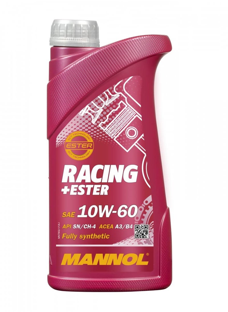 MANNOL Mannol Germany Bi-Synthetic Engine Oil With Esters 7902 Racing Ester 10W-60 1 Litre 