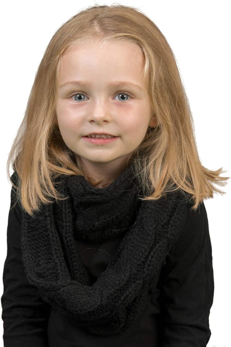 Funky Junque Kids Winter Scarf – Toddler Girl Neck Warmer, Baby Infinity Scarf, Warm Balaclava for Kids, Soft Girls Scarves - Image 4