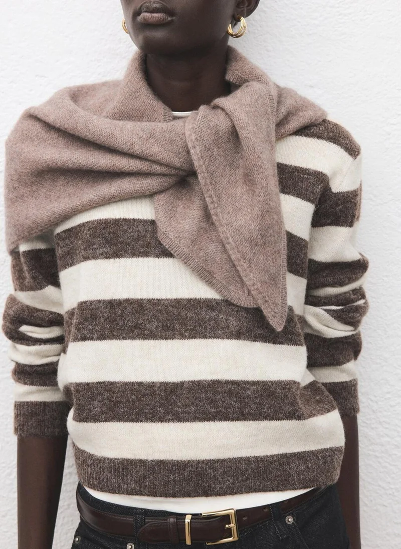 Mango  Knit striped sweater for Women | Best Price UAE