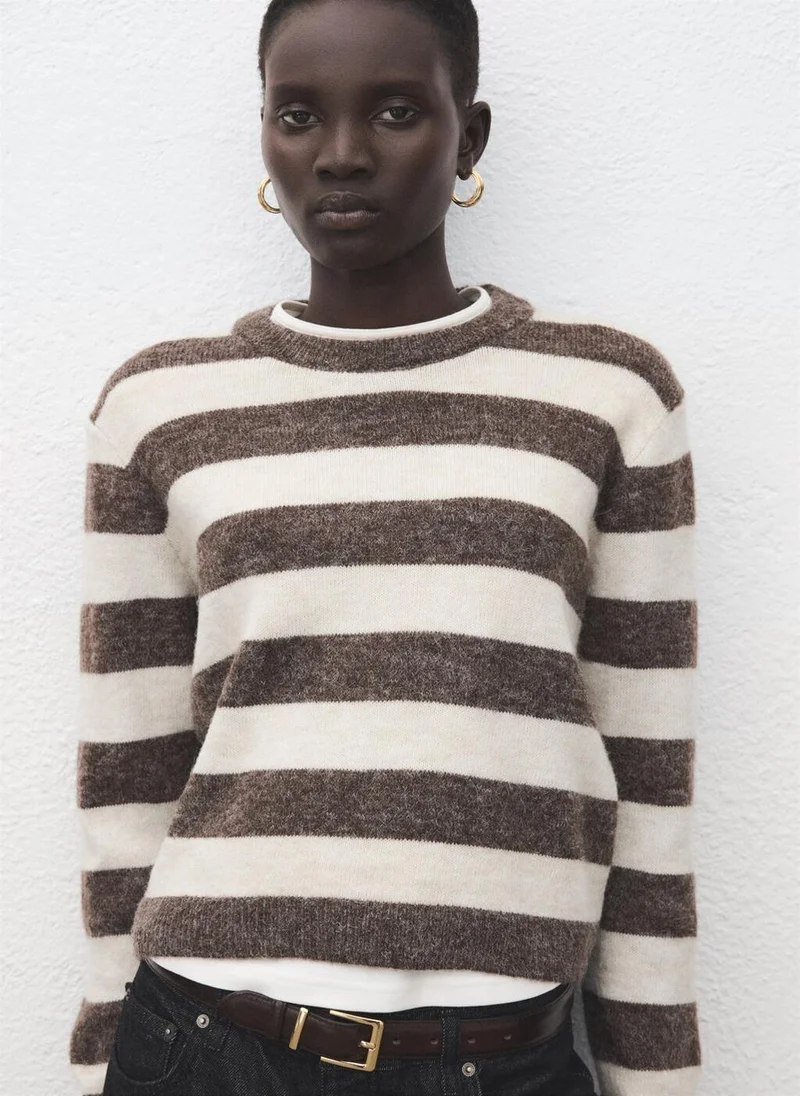 Mango  Knit striped sweater for Women | Best Price UAE