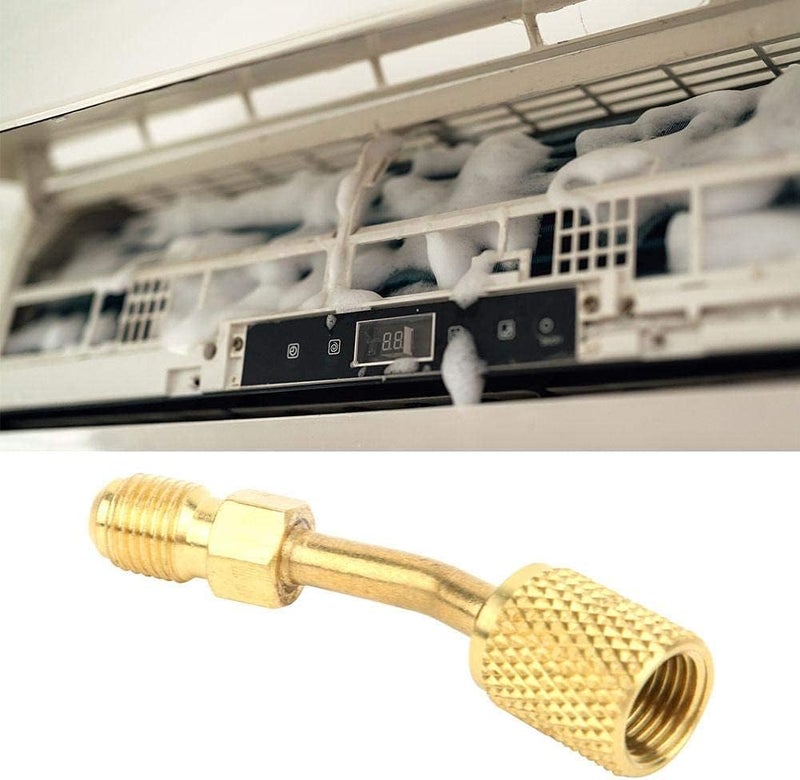 klarako R410A 1/4inch Male SAE to 5/16inch Female SAE Adapter Vacuum Pump Split System Air Conditioner Refrigeration Service (AD87-45) - Image 3