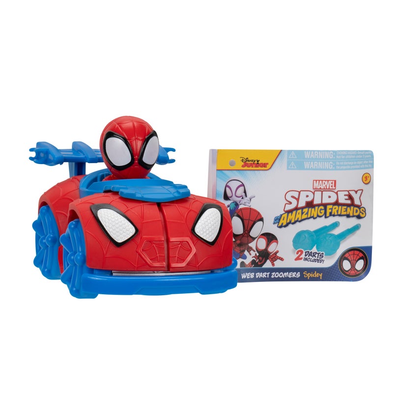 MARVEL Spidey N Friends Web Dart Zoomer Play Vehicle - Spidey | Marvel | Spiderman | Toy Vehicle | Toy Car | Collectible Toys | Encourages Imaginative Play & Motor Skills Development | Gift for Kids & Toddlers - Image 1