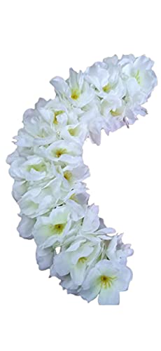 Generic BengCraft Artificial White Jasmine Beautiful Flower Gajra for Women Bun Juda Long Hair Decoration Traditional Bridal Floral Hair Accessory for Wedding Festive Occasions  - Image 1