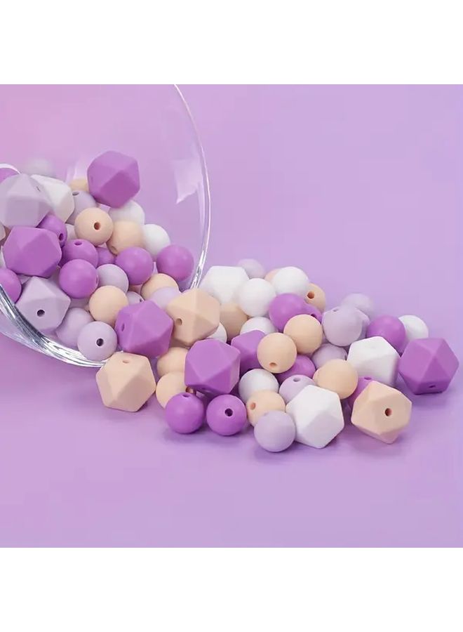 50pcs Mixed Color Silicone Beads 12mm for Jewelry Making DIY Crafts - Image 3
