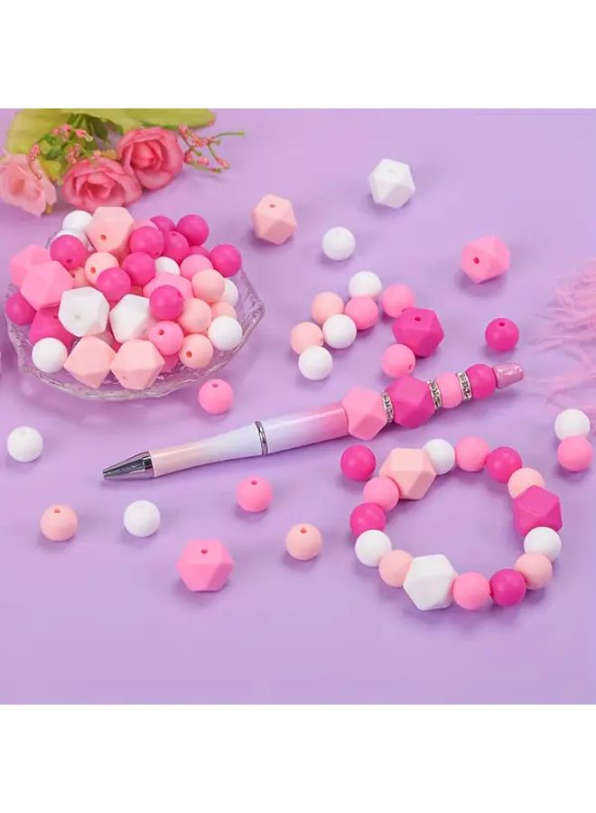 50pcs Mixed Color Silicone Beads 12mm for Jewelry Making DIY Crafts - Image 2