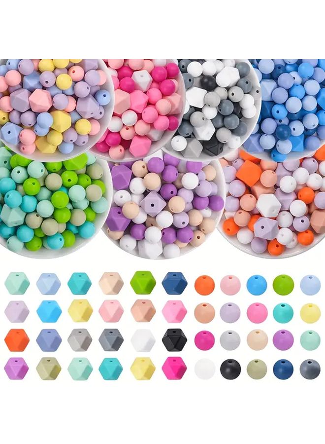 50pcs Mixed Color Silicone Beads 12mm for Jewelry Making DIY Crafts - Image 1