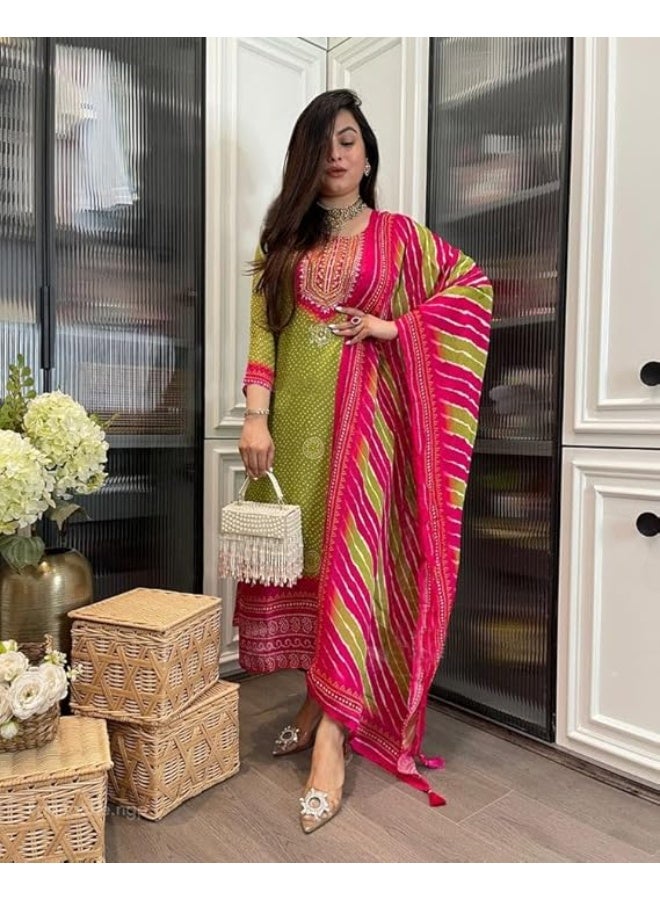آني ديزاينر ANNI DESIGNER: كُرتا نسائية من الرايون والفسكوز، مع بنطال ودوباتا - Image 4