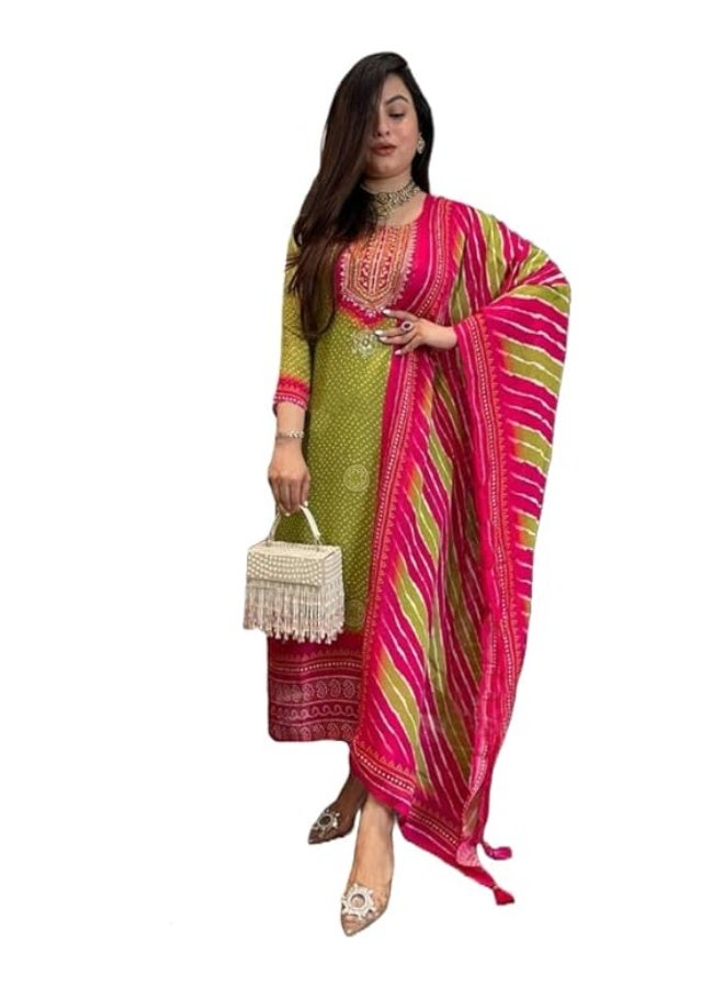 آني ديزاينر ANNI DESIGNER: كُرتا نسائية من الرايون والفسكوز، مع بنطال ودوباتا - Image 1