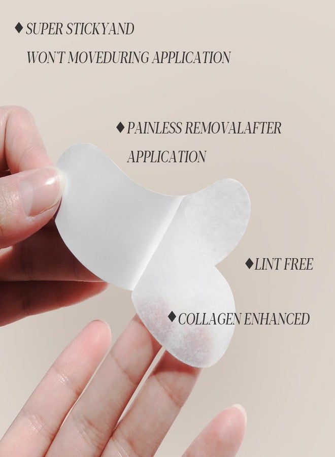 ANNAFRIS 100 Pairs Under Eye Patches Eyelash Extension,Lint Free Hydrogel Gel Eye Pads (Black - Image 3