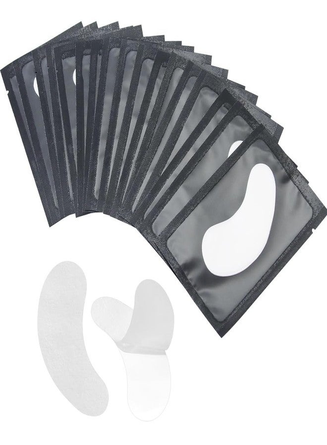 ANNAFRIS 100 Pairs Under Eye Patches Eyelash Extension,Lint Free Hydrogel Gel Eye Pads (Black - Image 1
