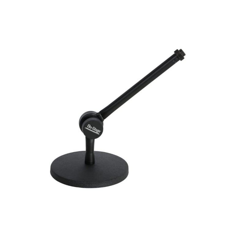 OnStage On-Stage DS300B Posi-Lok 7" Mini Desktop Microphone Boom Stand,Black - Image 3