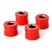 Minho 4Pcs 10MM Rear Shock Absorbing Suspension Bushing Set in Rubber Material Compatible with Most Motorcycles Scooter ATV UTV Go KartRed Color - Image 2