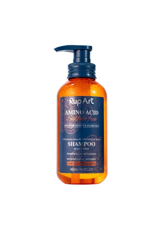 Rup Art Transform Your Hair Today With Rup Art Shampoo Our Powerful Formula Features Ingredients Like Jojoba Oil Amino Acids And Pure Keratin To Repair Even The Most Damaged Locks Enjoy A Professional Spa Treatment At Home Sulfatefree Long Lasting Fragrance 425 ml - Image 1
