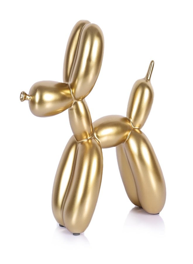 XIAOMAGG Balloon Dog Statue,Home Decor Modern Art Funky Statues for Coffee Table and Kitchen Figurines Living Room Trendy Color Scheme Room Decor Aesthetic (Gold, 9.8 * 9.8 * 3.5 inch) - Image 1