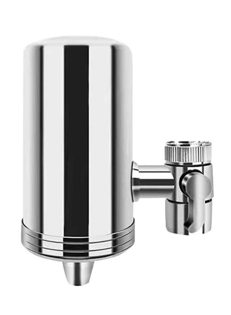 304 stainless steel faucet water purifier anti-scaling ceramic direct drinking ultrafiltration home kitchen ultrafiltration pre-filter contains two activated carbon filter elements - Image 1