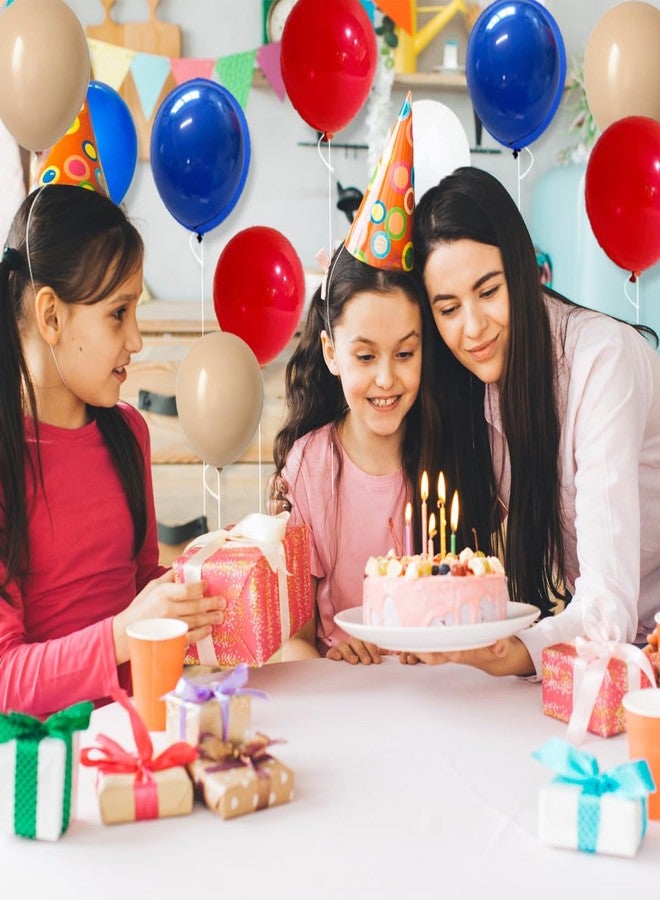 لوديو طقم قوس بالونات أحمر وأزرق، بالونات كحلي وأزرق داكن وأحمر ووردي فاتح، بالونات بألوان محايدة، مناسبة لتزيين حفلات أعياد الميلاد وحفلات الزفاف والذكرى السنوية والتخرج وحفلات استقبال المولود. - Image 4