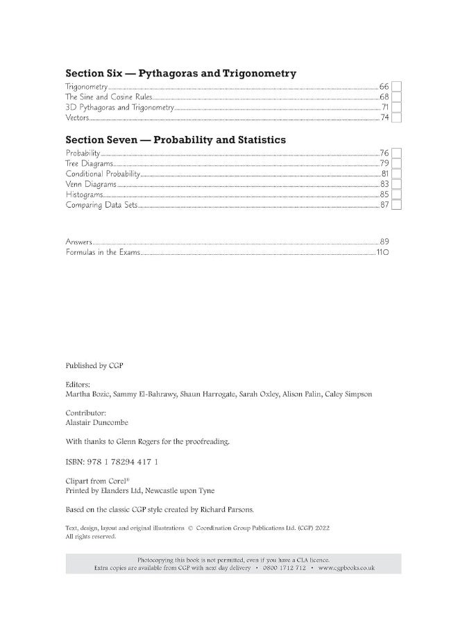 GCSE Maths OCR Grade 8-9 Targeted Exam Practice Workbook (includes Answers) - Image 4