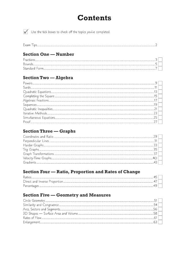 GCSE Maths OCR Grade 8-9 Targeted Exam Practice Workbook (includes Answers) - Image 3