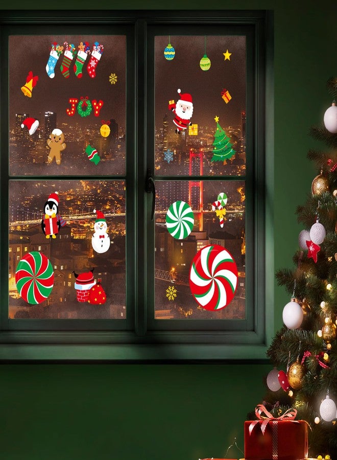 Omlisca Christmas Peppermint Floor Decals Footprints Stickers 132 Pieces Floor Wall Decal for Christmas Candy Land Party Decorations Xmas Candy Stickers for Classroom Living Room Home Office Decor - Image 4