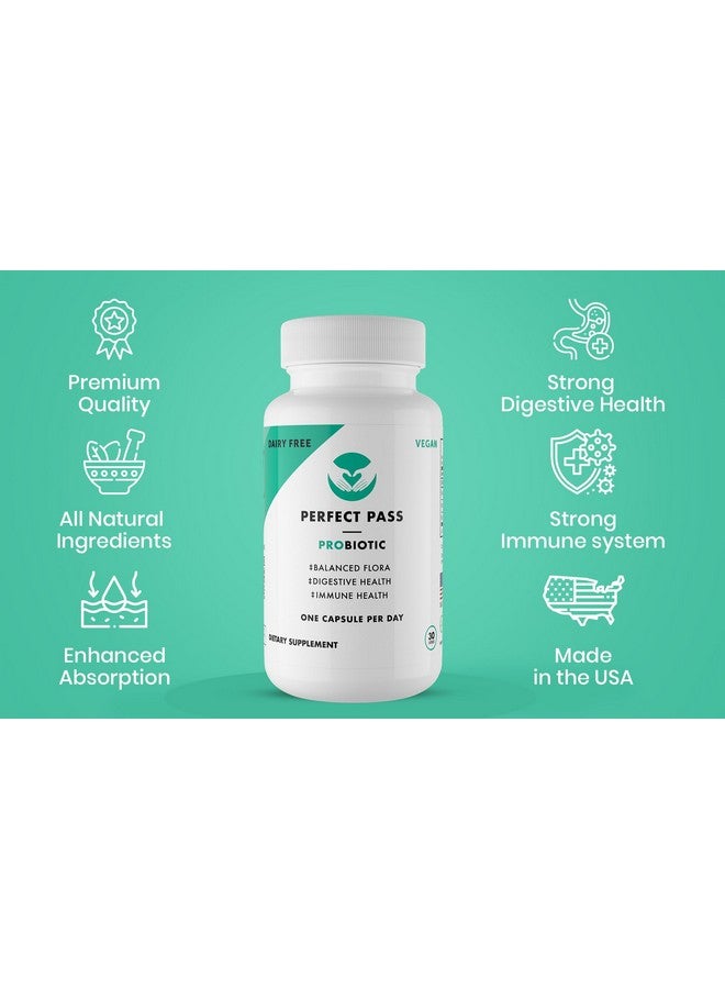 PERFECT PASS Probiotic, Natural Bacillus Spore Human Strains with 100% Survival Rate Through Stomach Acid and Bile for Gut and Digestive Wellness, Vegetarian, 30 Capsules - Image 4