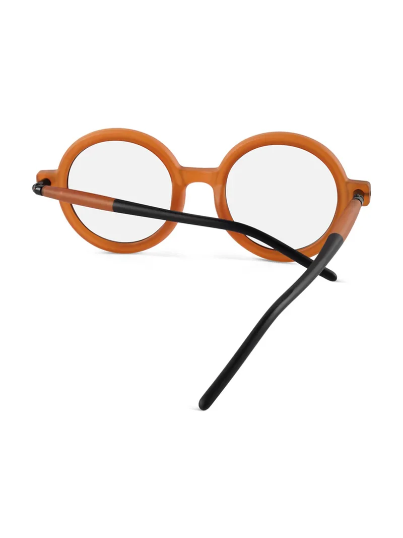 ووجلز Red Pappy Swirl Transparent Round Sunglasses