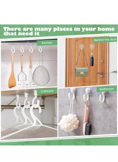 Oasisgalore 10 Pieces Adhesive Ceiling Hooks, Sticky Hooks，Outdoor Clear Adhesive Hooks (White)  - Image 5