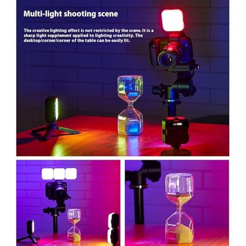 Maharsh Portable USB Rechargable 3.7V 5.5W Tri Color Light 64LED RGB 72LED White 49LED Selfie Beauty Light Photography Lamp for Mobile,Video Shooting, Live Streaming & Professional Vlogging Lighting - Image 4