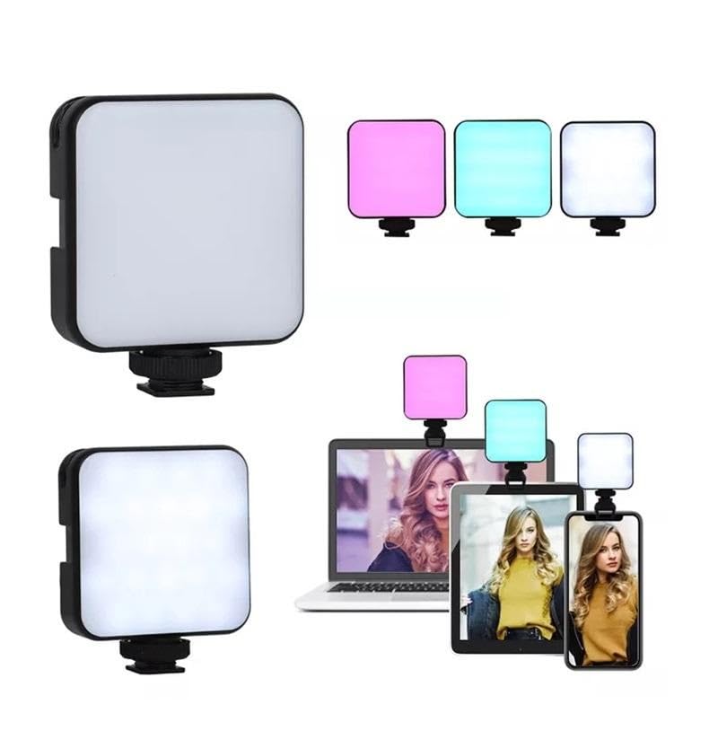 Maharsh Portable USB Rechargable 3.7V 5.5W Tri Color Light 64LED RGB 72LED White 49LED Selfie Beauty Light Photography Lamp for Mobile,Video Shooting, Live Streaming & Professional Vlogging Lighting - Image 5