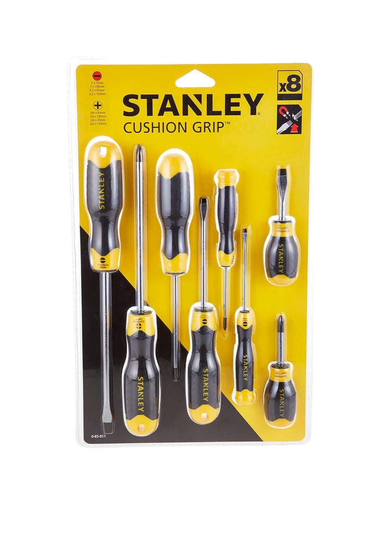 Stanley Cushion Grip  Screwdriver For Each Screw Type  - Image 1